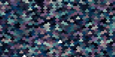 Koyu mavi, kırmızı vektör düzeni çizgiler, dikdörtgenler.