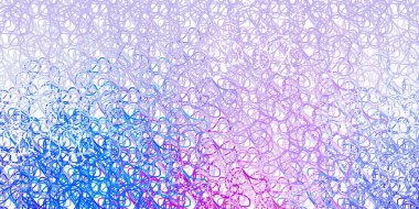 Bükülmüş çizgileri olan açık gri vektör arkaplanı. Rengarenk çizgileri ve şekilleri olan parlak bir örnek. Posterleriniz ve afişleriniz için en iyi tasarım.