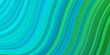 Açık Mavi, Wry çizgileri olan yeşil vektör deseni.