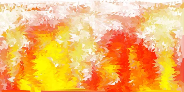 Modello Mosaico Triangolo Vettoriale Arancione Chiaro Illustrazione Decorativa Colorata Con — Vettoriale Stock