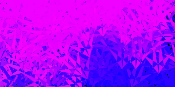Rose Clair Fond Vectoriel Bleu Avec Des Formes Polygonales Illustration — Image vectorielle
