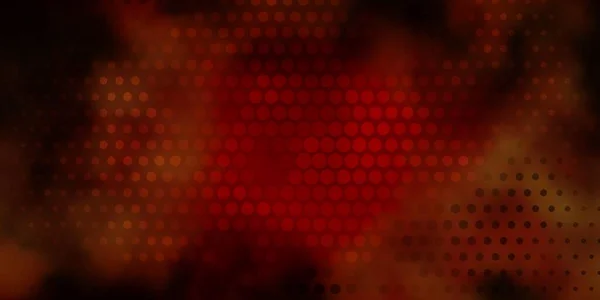 Rouge Foncé Fond Vectoriel Jaune Avec Des Cercles — Image vectorielle