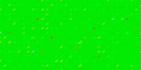 Ljusgrön Röd Vektor Mall Med Affärskvinna Tecken Illustration Med Tecken — Stock vektor