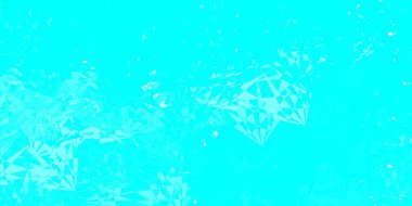 Açık mavi, çokgen şekilli yeşil vektör deseni. Soyut renkli üçgen şekilli illüstrasyon. Duvar kağıtlarınız için tasarım.