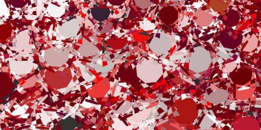 Üçgen formlu açık pembe vektör düzeni. Renkli üçgenler aralığıyla soyut bir illüstrasyon. İniş sayfaları.