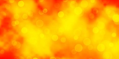 Light Orange vector pattern with circles. Illustration with set of shining colorful abstract spheres. New template for your brand book.