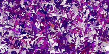 Çokgen şekilli açık pembe vektör deseni. Renkli soyut üçgenli web materyali çizimi. Duvar kağıtları için desen.