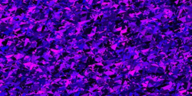 Çokgen tarzda hafif Mor vektör deseni. Soyut üçgenli dekoratif tasarım. İniş sayfası için modern şablon.