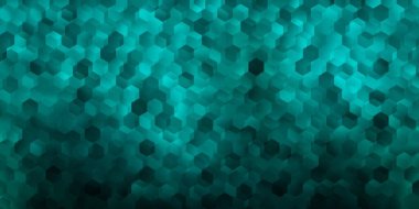 Dark green vector texture with colorful hexagons. Simple illustration with colorful gradient hexagons. Base design to make your ads.