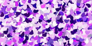 Açık mor, soyut şekilli pembe vektör şablonu. Basit bir şekilde gradyan olan renkli soyut biçimler. Web siteniz için basit illüstrasyon.