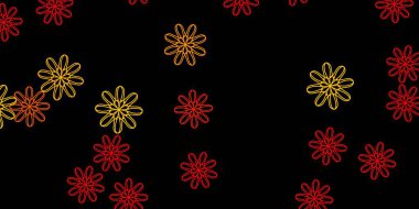 Memphis şekilli koyu turuncu vektör dokusu. Basit bir şekilde gradyan olan renkli soyut biçimler. İşiniz için akıllı tasarım.