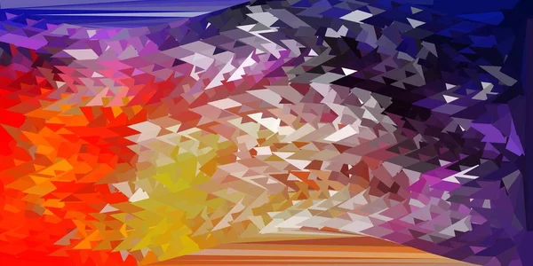 Design Mosaïque Triangle Vectoriel Rose Clair Jaune Illustration Abstraite Colorée — Image vectorielle