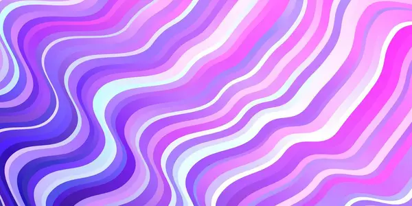 Light Purple Pink Vector Texture Wry Lines Иллюстрация Полутоновом Стиле — стоковый вектор