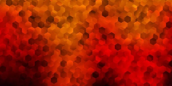 Tapa Vectorial Color Rojo Oscuro Con Hexágonos Simples Ilustración Abstracta — Vector de stock