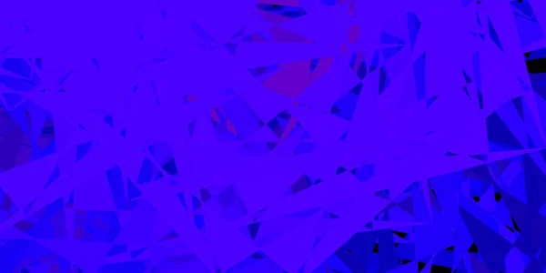 파란색 배경에 폴리곤 형태가 있습니다 삼각형의 모양은 추상적 형태의 차이를 — 스톡 벡터