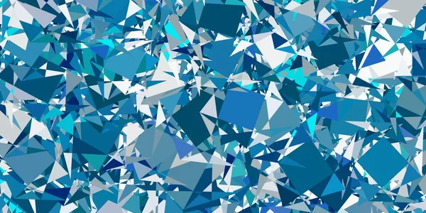 Azul Claro Fondo Vector Verde Con Triángulos Ilustración Abstracta Excepcional — Archivo Imágenes Vectoriales