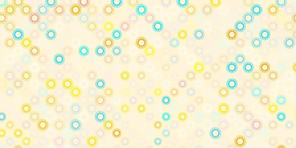 Светло Голубая Желтая Векторная Текстура Болезнетворными Сияниями Простой Дизайн Абстрактном — стоковый вектор