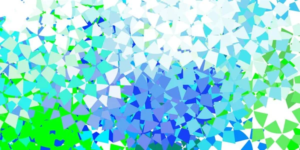 Fundo Vetor Azul Claro Com Linhas Triângulos Glitter Ilustração Abstrata — Vetor de Stock