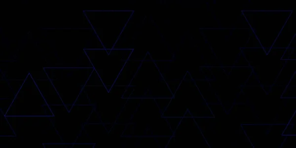 Modèle Vectoriel Bleu Foncé Avec Cristaux Triangles — Image vectorielle