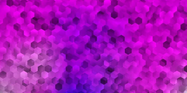 Світло Фіолетове Векторне Компонування Формами Гексагонів Сучасна Абстрактна Ілюстрація Шестикутному — стоковий вектор