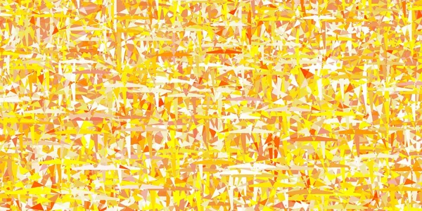 Светло Желтый Векторный Фон Полигональным Стилем Блестящие Абстрактные Иллюстрации Треугольными — стоковый вектор