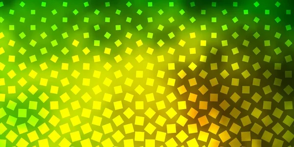 Dark Green Yellow Vector Background Rectangles — Stock Vector