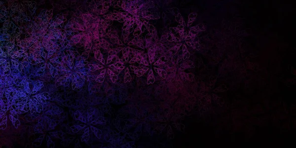 Tmavá Vícebarevná Vektorová Textura Křivkami Ilustrace Abstraktním Stylu Zakřiveným Přechodem — Stockový vektor