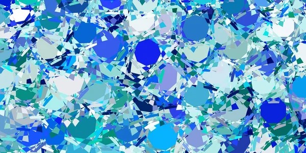 Heller Blauer Vektorhintergrund Mit Dreiecken Dreiecksformen Mit Farbenfrohem Verlauf Abstrakten — Stockvektor