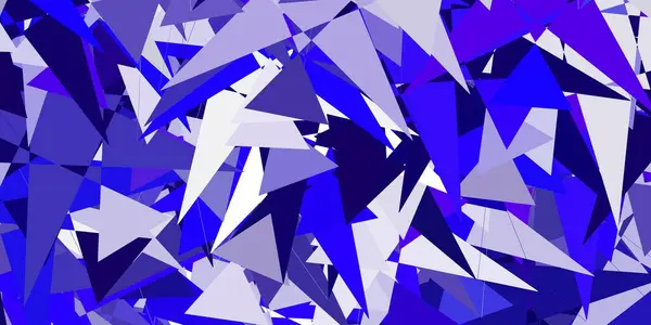 Světle Fialový Vektorový Obrazec Mnohoúhelníkovými Tvary Trojúhelníkové Tvary Barevným Přechodem — Stockový vektor