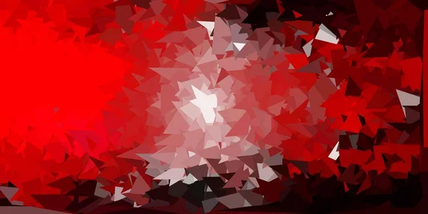 Rosa Claro Plantilla Triángulo Poli Vector Rojo Ilustración Abstracta Moderna — Vector de stock