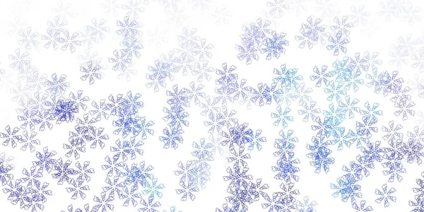 Hellblaue Vektor Abstrakte Textur Mit Blättern Blätter Auf Verschwommenem Abstrakten — Stockvektor