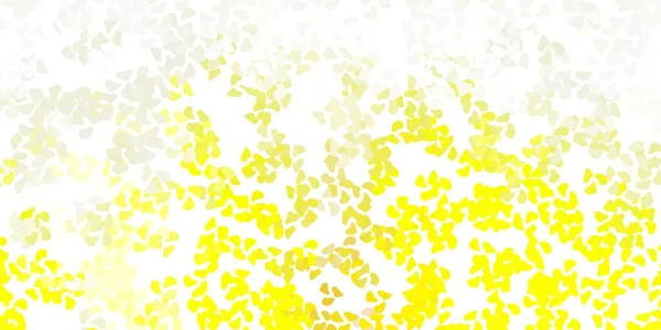 Светло Желтый Векторный Отскок Хаотичными Поворотами Иллюстрация Красочными Формами Абстрактном — стоковый вектор
