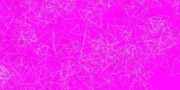 Світло Рожевий Векторний Шаблон Формами Трикутника Видатна Абстрактна Ілюстрація Діапазоном — стоковий вектор