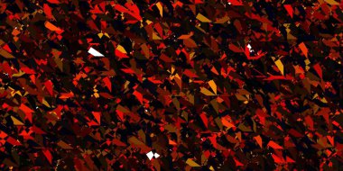 Üçgen şekilli koyu turuncu vektör şablonu. Modern tarzda üçgen şekilli akıllı soyut çizimler. Reklamlarınıza basit bir ekleme..