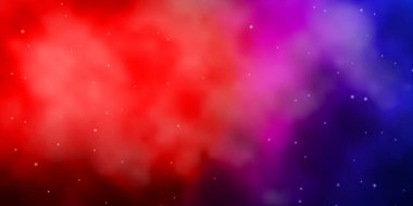 Açık Mavi, neon yıldızlı kırmızı vektör şablonu.