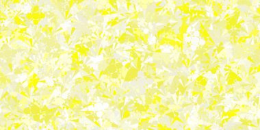 Üçgen şekilli açık sarı vektör şablonu. Renkli soyut üçgenli web materyali çizimi. Terfi modelleri.