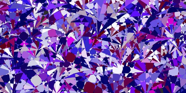 Rosa Claro Textura Vectorial Azul Con Triángulos Aleatorios Ilustración Con — Archivo Imágenes Vectoriales
