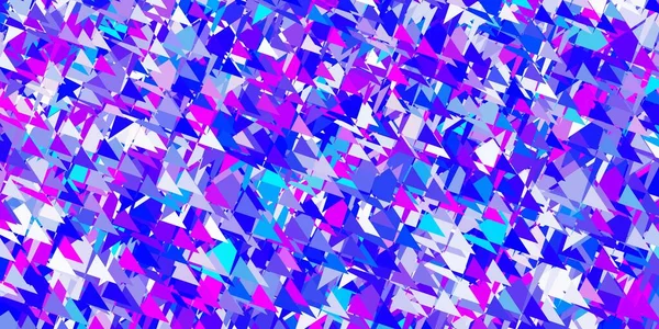 Texture Vectorielle Rose Clair Bleue Avec Des Triangles Aléatoires Illustration — Image vectorielle