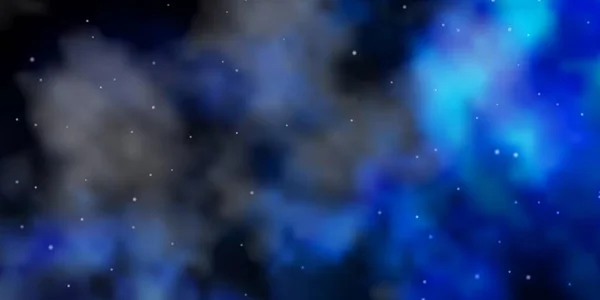 Textura Vectorial Azul Oscuro Con Hermosas Estrellas — Archivo Imágenes Vectoriales