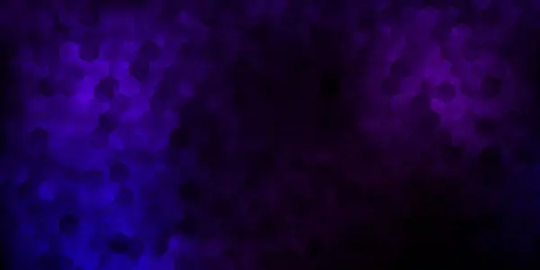 暗紫色矢量覆盖与简单的六边形 带有一组渐变六边形的抽象风格的智能设计 网站海报 横幅设计 — 图库矢量图片