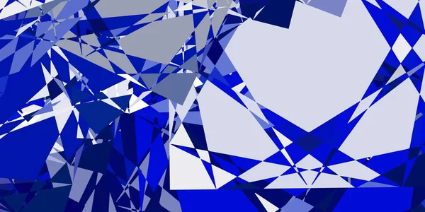 Hellblaue Vektorschablone Mit Dreiecksformen Kluge Abstrakte Illustration Mit Dreiecksformen Modernen — Stockvektor