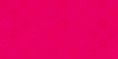 Koronavirüs elementli koyu pembe vektör deseni. Biyolojik değişim şekilli soyut çizimler. Tehlike ateşine karşı basit çizim.