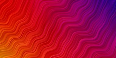 Açık Pembe, eğri çizgileri olan sarı vektör arkaplanı.