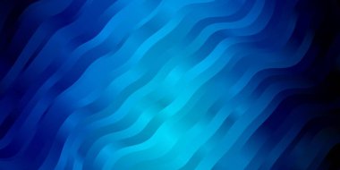 Eğri çizgileri olan koyu mavi vektör şablonu. Bükülmüş çizgileri olan yepyeni renkli bir çizim. Cep telefonları için şablon.