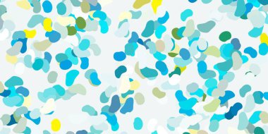 Açık mavi, rastgele şekilli sarı vektör arkaplan. Soyut tarzda renkli şekilli bir illüstrasyon. İşiniz için akıllı tasarım.