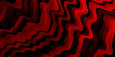 Dark Red vector pattern with curves. clipart