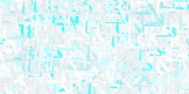 Açık pembe, üçgenli, çizgili mavi vektör arkaplanı. Üçgen şekilleri soyut bir şekilde renk değişimine sahiptir. Duvar kağıtlarınız için tasarım.