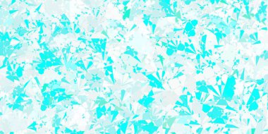 Açık mavi, üçgen şekilli yeşil vektör şablonu. Soyut renkli üçgen şekilli illüstrasyon. İniş sayfaları.