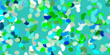 Soyut biçimlerde ışık çok renkli vektör şablonu. Basit gradyan şekilli renkli bir çizim. İşiniz için akıllı tasarım.