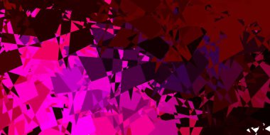 Kaotik şekilli koyu pembe vektör arkaplanı. Soyut tarzda renkli şekilli bir illüstrasyon. Web siteniz için basit illüstrasyon.